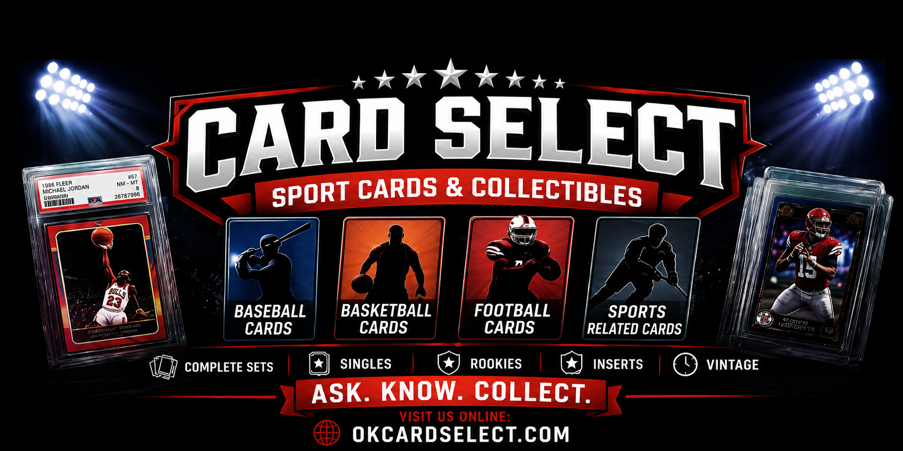 OKCardSelect sports cards and collectibles — Ask. Know. Collect.